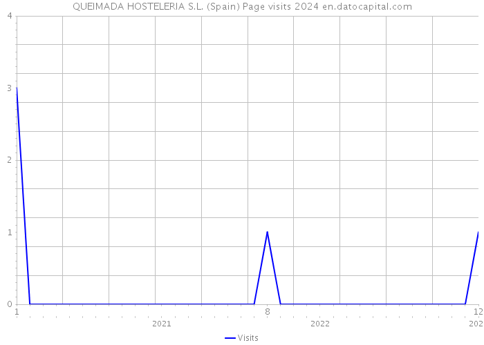 QUEIMADA HOSTELERIA S.L. (Spain) Page visits 2024 