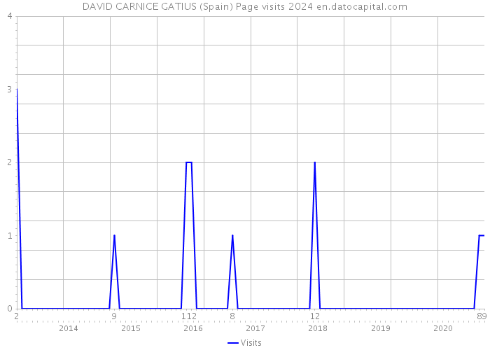 DAVID CARNICE GATIUS (Spain) Page visits 2024 