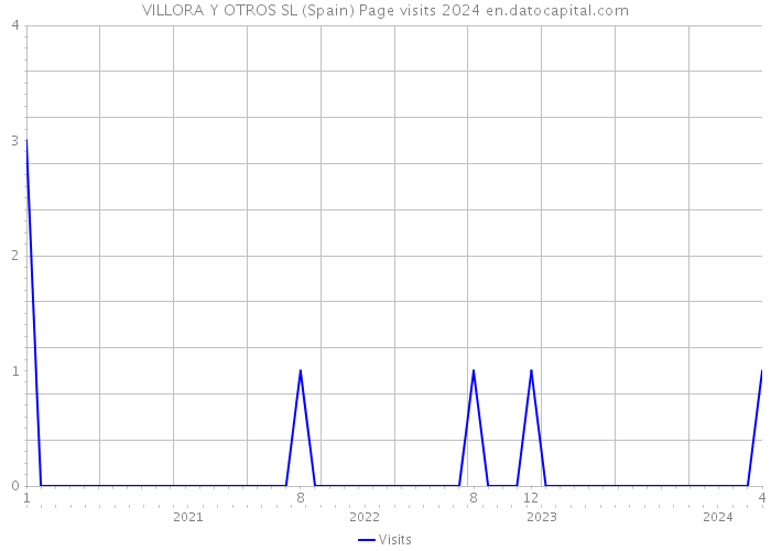 VILLORA Y OTROS SL (Spain) Page visits 2024 