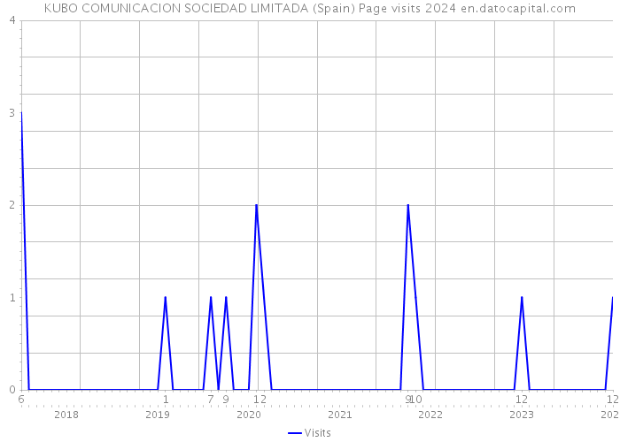 KUBO COMUNICACION SOCIEDAD LIMITADA (Spain) Page visits 2024 