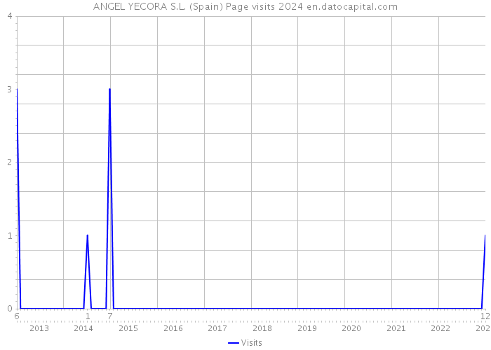 ANGEL YECORA S.L. (Spain) Page visits 2024 