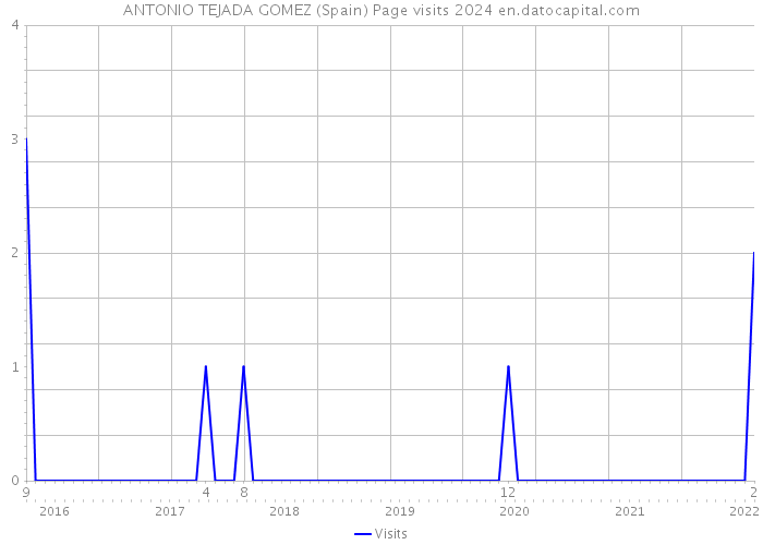 ANTONIO TEJADA GOMEZ (Spain) Page visits 2024 