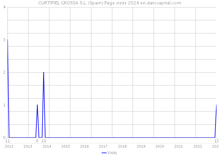 CURTIPIEL GROSSA S.L. (Spain) Page visits 2024 