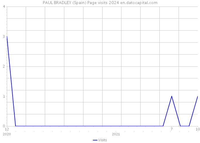 PAUL BRADLEY (Spain) Page visits 2024 