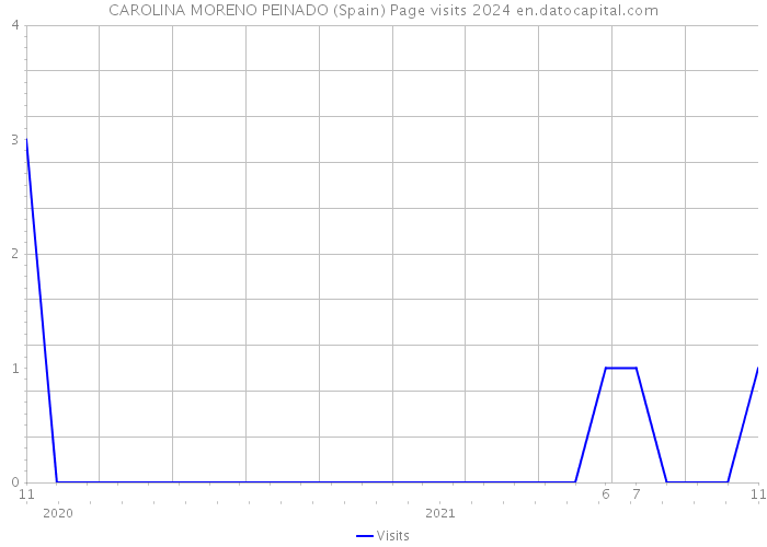 CAROLINA MORENO PEINADO (Spain) Page visits 2024 