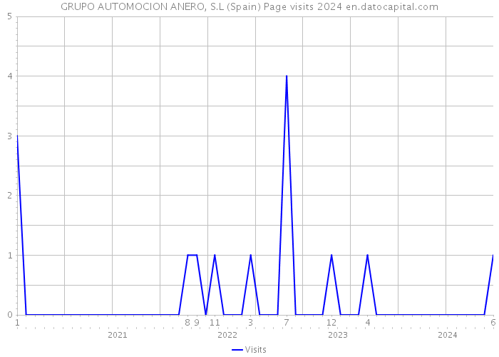 GRUPO AUTOMOCION ANERO, S.L (Spain) Page visits 2024 