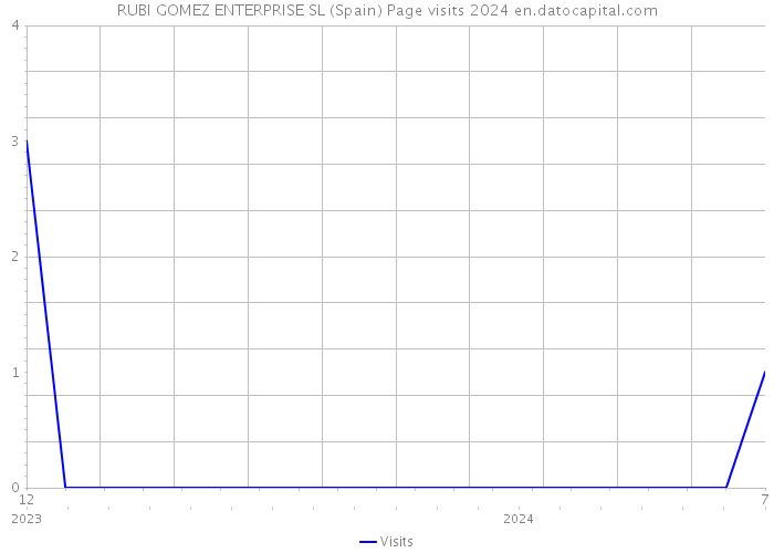 RUBI GOMEZ ENTERPRISE SL (Spain) Page visits 2024 