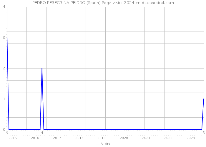 PEDRO PEREGRINA PEIDRO (Spain) Page visits 2024 