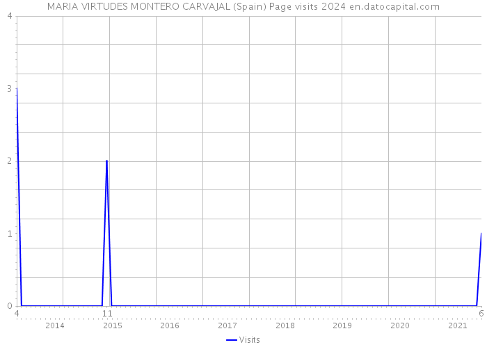 MARIA VIRTUDES MONTERO CARVAJAL (Spain) Page visits 2024 