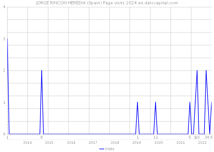 JORGE RINCON HEREDIA (Spain) Page visits 2024 