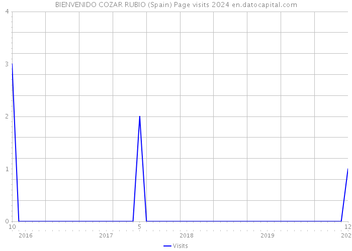 BIENVENIDO COZAR RUBIO (Spain) Page visits 2024 