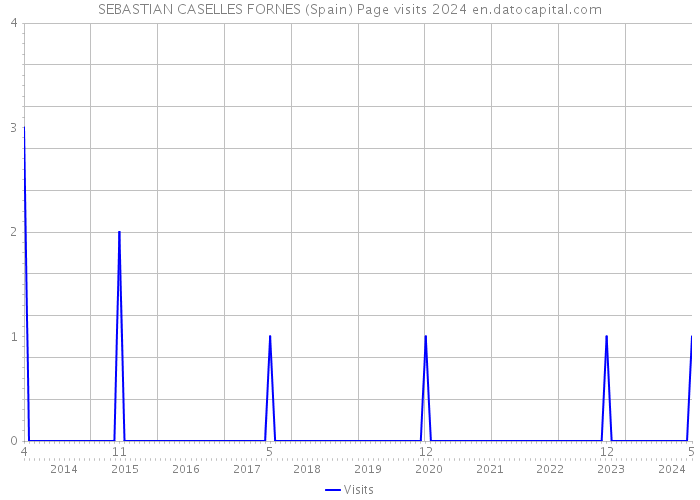 SEBASTIAN CASELLES FORNES (Spain) Page visits 2024 
