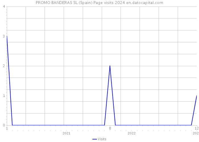 PROMO BANDERAS SL (Spain) Page visits 2024 