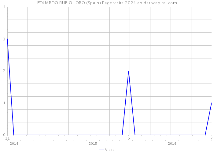EDUARDO RUBIO LORO (Spain) Page visits 2024 
