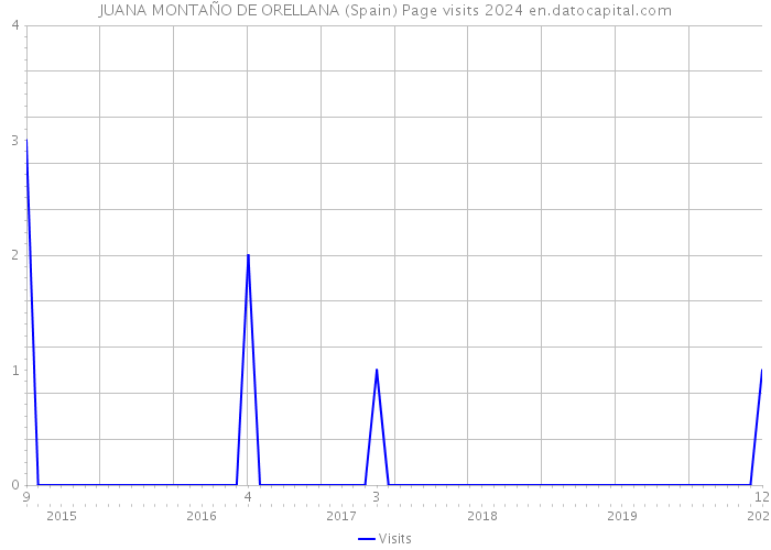 JUANA MONTAÑO DE ORELLANA (Spain) Page visits 2024 