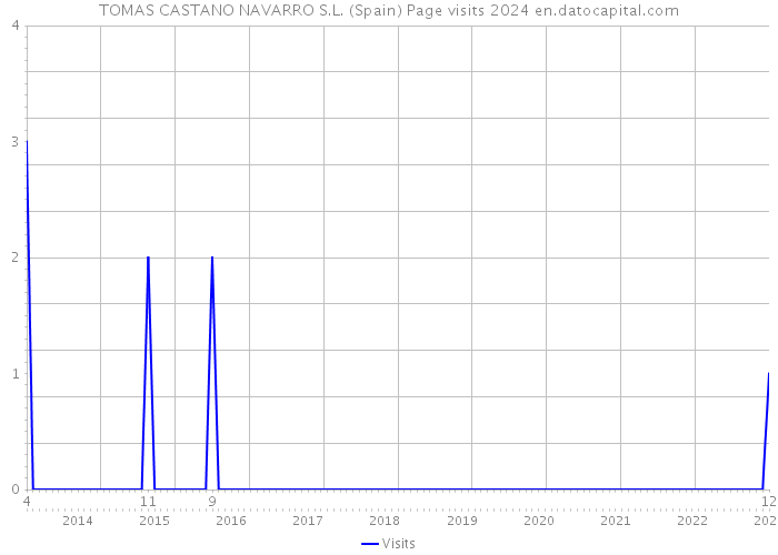 TOMAS CASTANO NAVARRO S.L. (Spain) Page visits 2024 