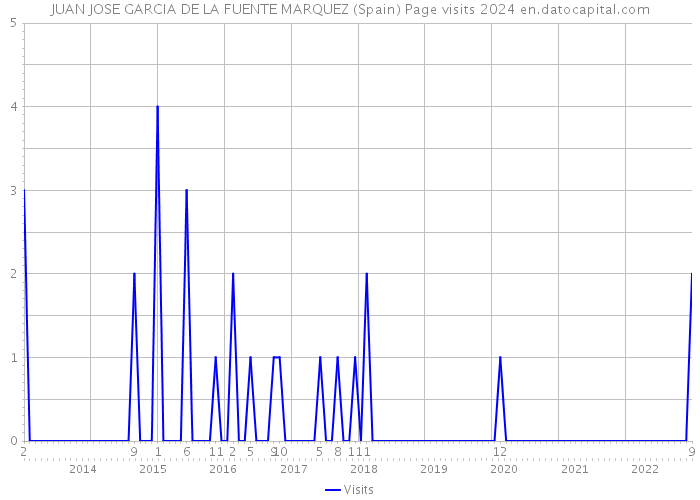 JUAN JOSE GARCIA DE LA FUENTE MARQUEZ (Spain) Page visits 2024 