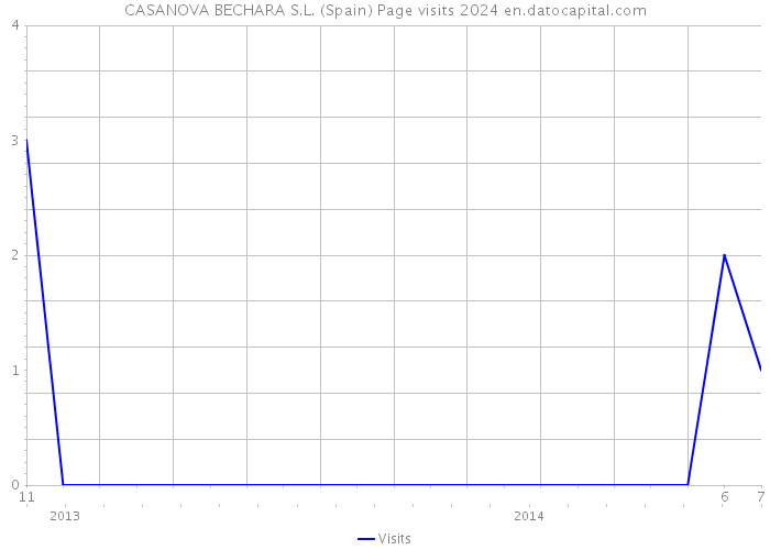 CASANOVA BECHARA S.L. (Spain) Page visits 2024 
