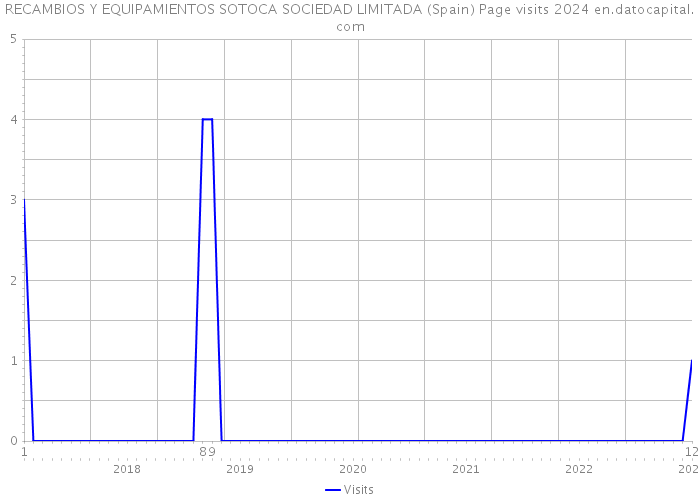 RECAMBIOS Y EQUIPAMIENTOS SOTOCA SOCIEDAD LIMITADA (Spain) Page visits 2024 
