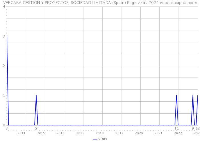 VERGARA GESTION Y PROYECTOS, SOCIEDAD LIMITADA (Spain) Page visits 2024 