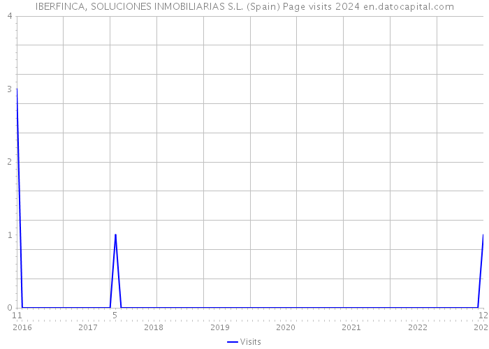 IBERFINCA, SOLUCIONES INMOBILIARIAS S.L. (Spain) Page visits 2024 