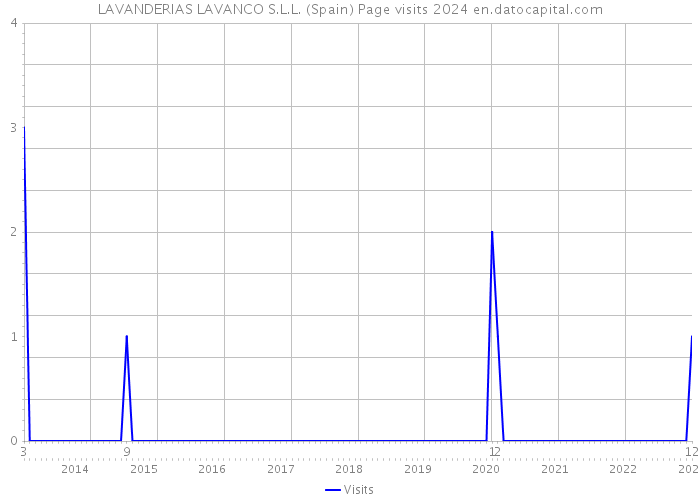 LAVANDERIAS LAVANCO S.L.L. (Spain) Page visits 2024 