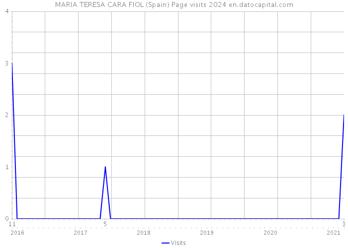 MARIA TERESA CARA FIOL (Spain) Page visits 2024 