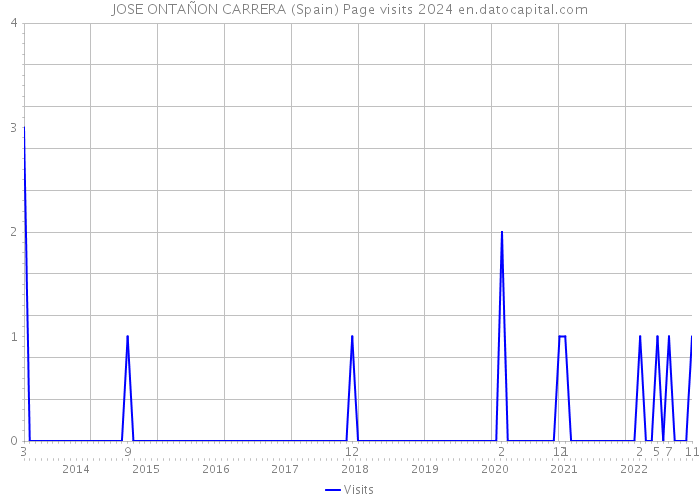 JOSE ONTAÑON CARRERA (Spain) Page visits 2024 