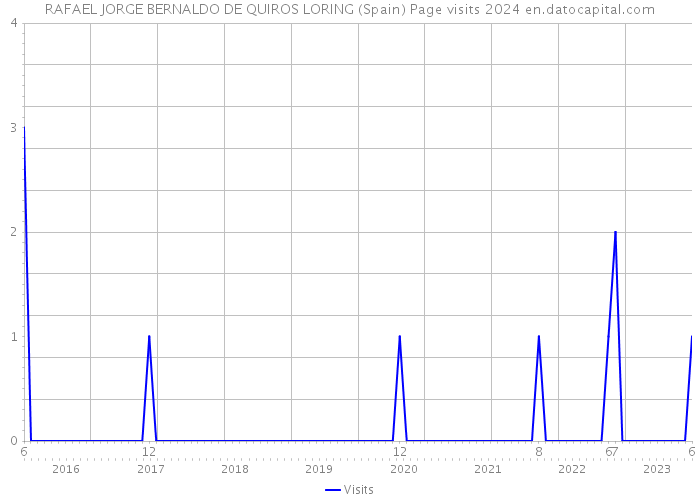 RAFAEL JORGE BERNALDO DE QUIROS LORING (Spain) Page visits 2024 