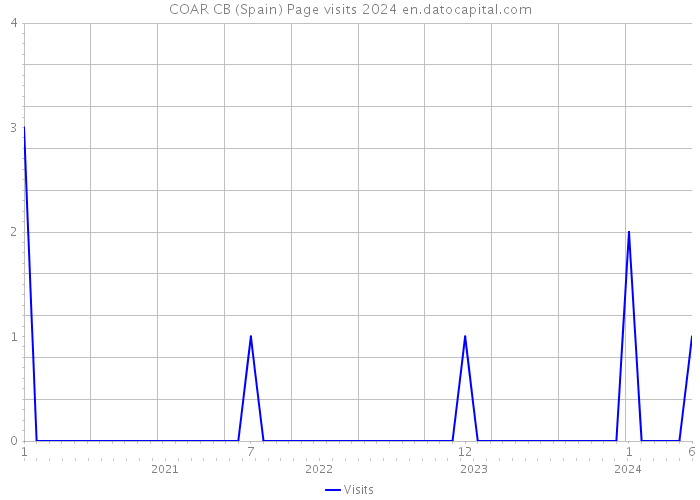 COAR CB (Spain) Page visits 2024 