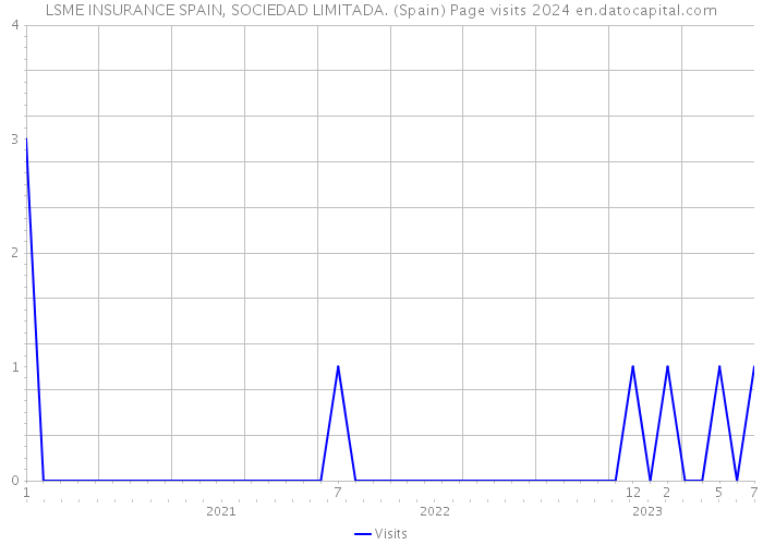 LSME INSURANCE SPAIN, SOCIEDAD LIMITADA. (Spain) Page visits 2024 