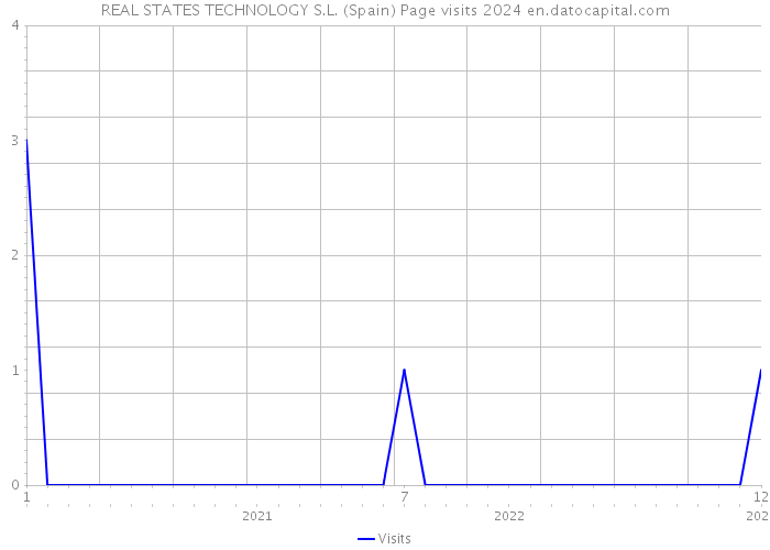 REAL STATES TECHNOLOGY S.L. (Spain) Page visits 2024 