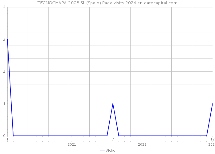 TECNOCHAPA 2008 SL (Spain) Page visits 2024 