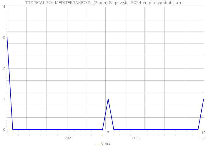 TROPICAL SOL MEDITERRANEO SL (Spain) Page visits 2024 