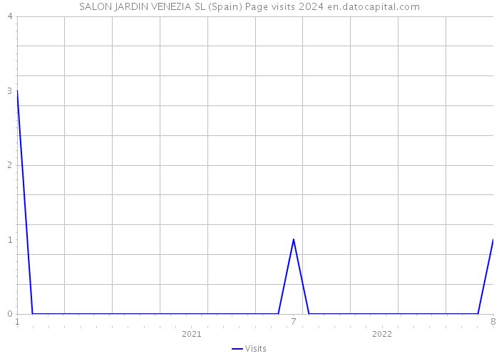 SALON JARDIN VENEZIA SL (Spain) Page visits 2024 
