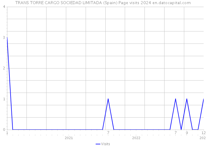 TRANS TORRE CARGO SOCIEDAD LIMITADA (Spain) Page visits 2024 