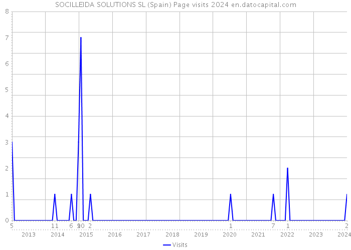 SOCILLEIDA SOLUTIONS SL (Spain) Page visits 2024 