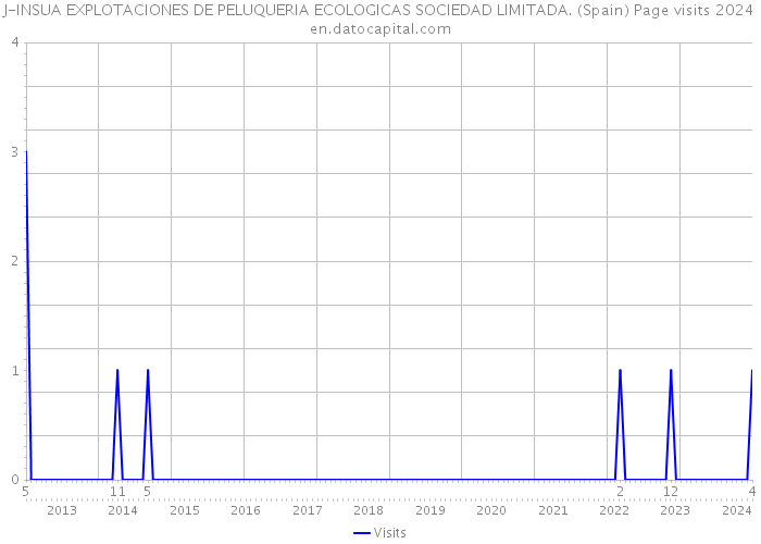 J-INSUA EXPLOTACIONES DE PELUQUERIA ECOLOGICAS SOCIEDAD LIMITADA. (Spain) Page visits 2024 