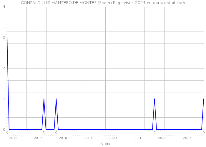 GONZALO LUIS MANTERO DE MONTES (Spain) Page visits 2024 