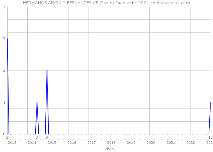 HERMANOS ANGULO FERNANDEZ CB (Spain) Page visits 2024 