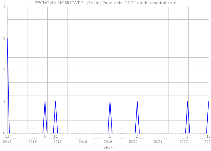 TECNOVIA MOBILITAT SL (Spain) Page visits 2024 