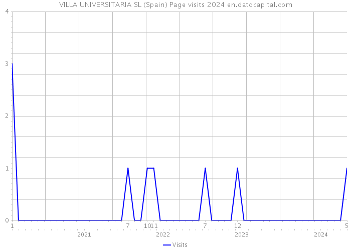 VILLA UNIVERSITARIA SL (Spain) Page visits 2024 