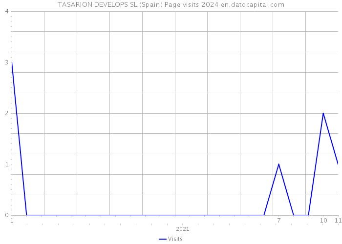 TASARION DEVELOPS SL (Spain) Page visits 2024 