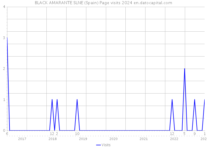 BLACK AMARANTE SLNE (Spain) Page visits 2024 