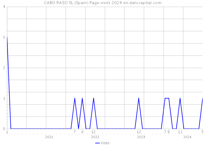 CABO RASO SL (Spain) Page visits 2024 