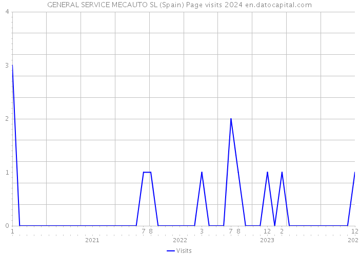 GENERAL SERVICE MECAUTO SL (Spain) Page visits 2024 