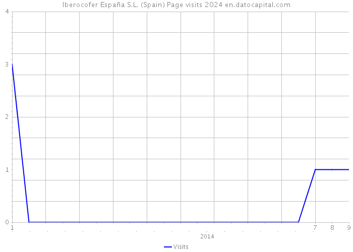 Iberocofer España S.L. (Spain) Page visits 2024 