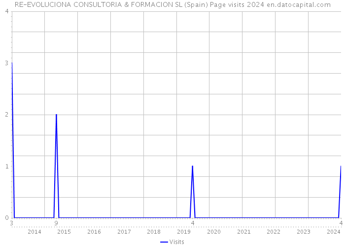 RE-EVOLUCIONA CONSULTORIA & FORMACION SL (Spain) Page visits 2024 