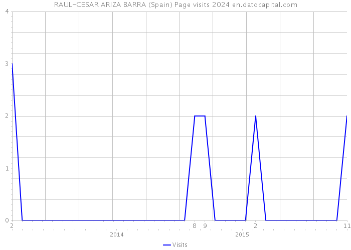 RAUL-CESAR ARIZA BARRA (Spain) Page visits 2024 