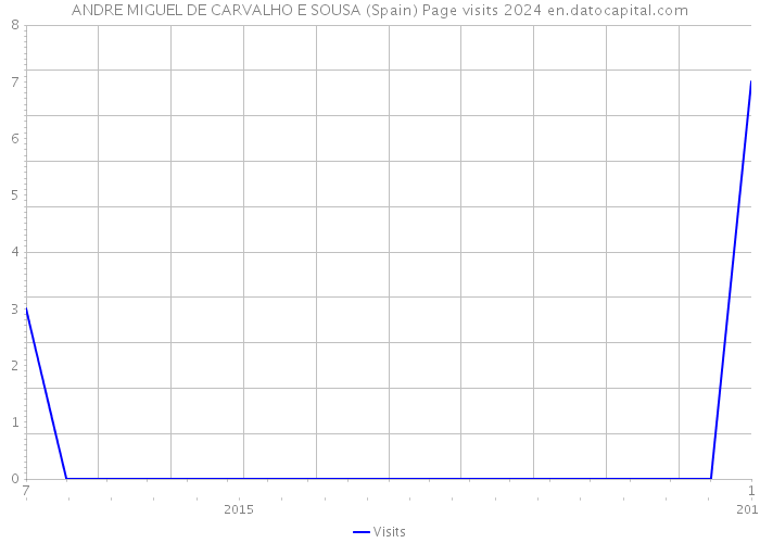 ANDRE MIGUEL DE CARVALHO E SOUSA (Spain) Page visits 2024 